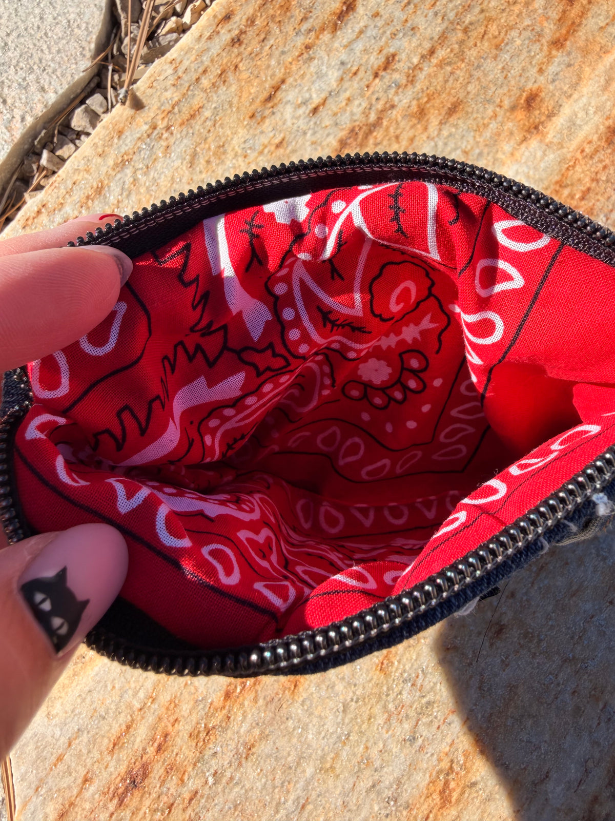 Small Denim Wallets
