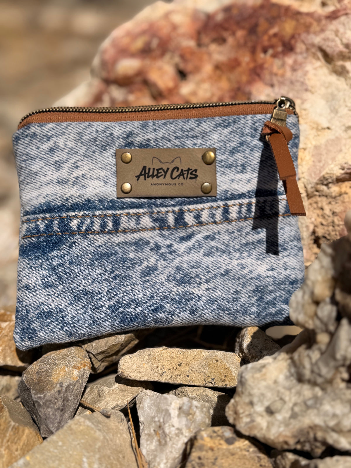 Small Rescued Denim Wallets