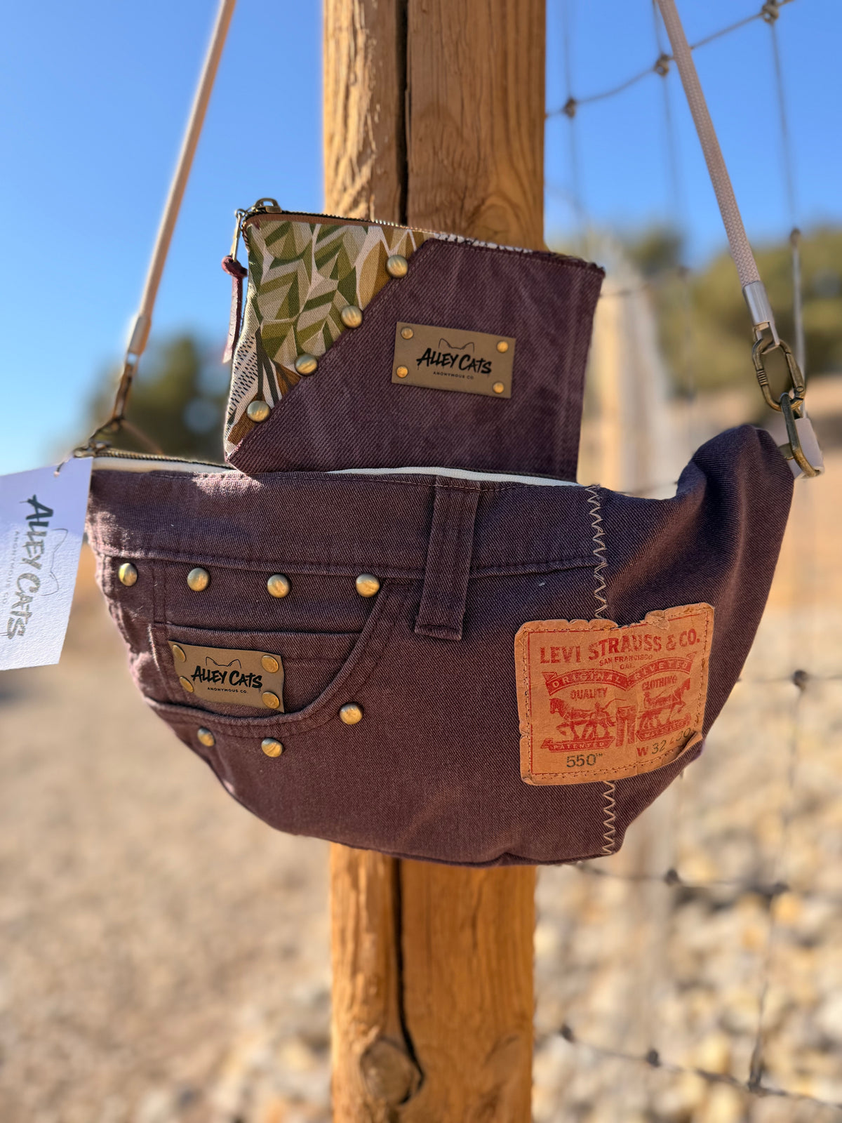 Purple Half Moon Levi’s Bag