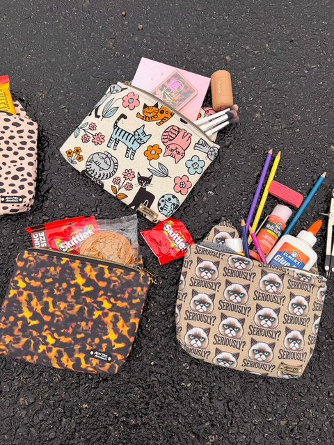Spring Cats Zipper Bag