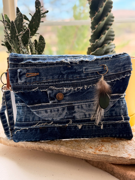 Denim Waistband Clutch