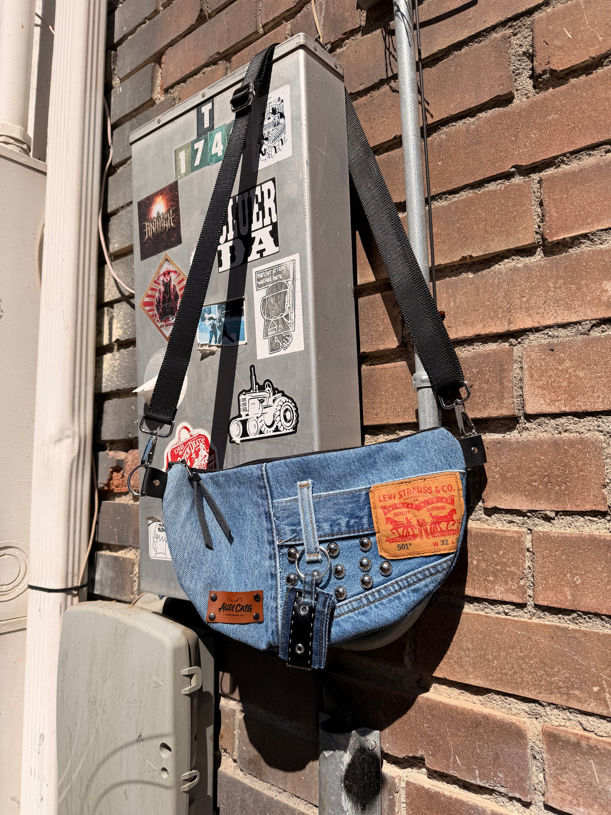 Half Moon Studded Bag