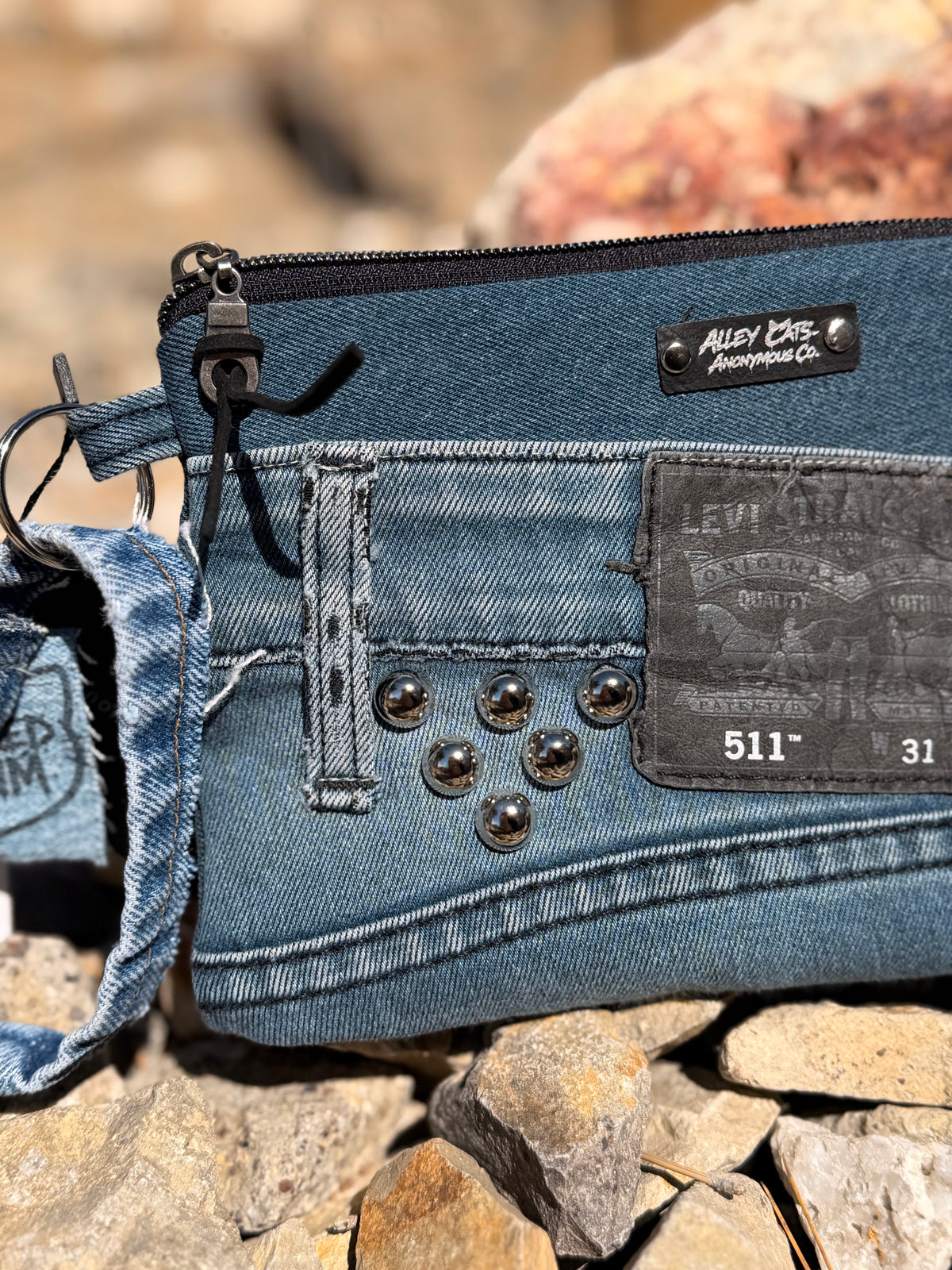 Levi’s Denim Wristlet w/ Studs