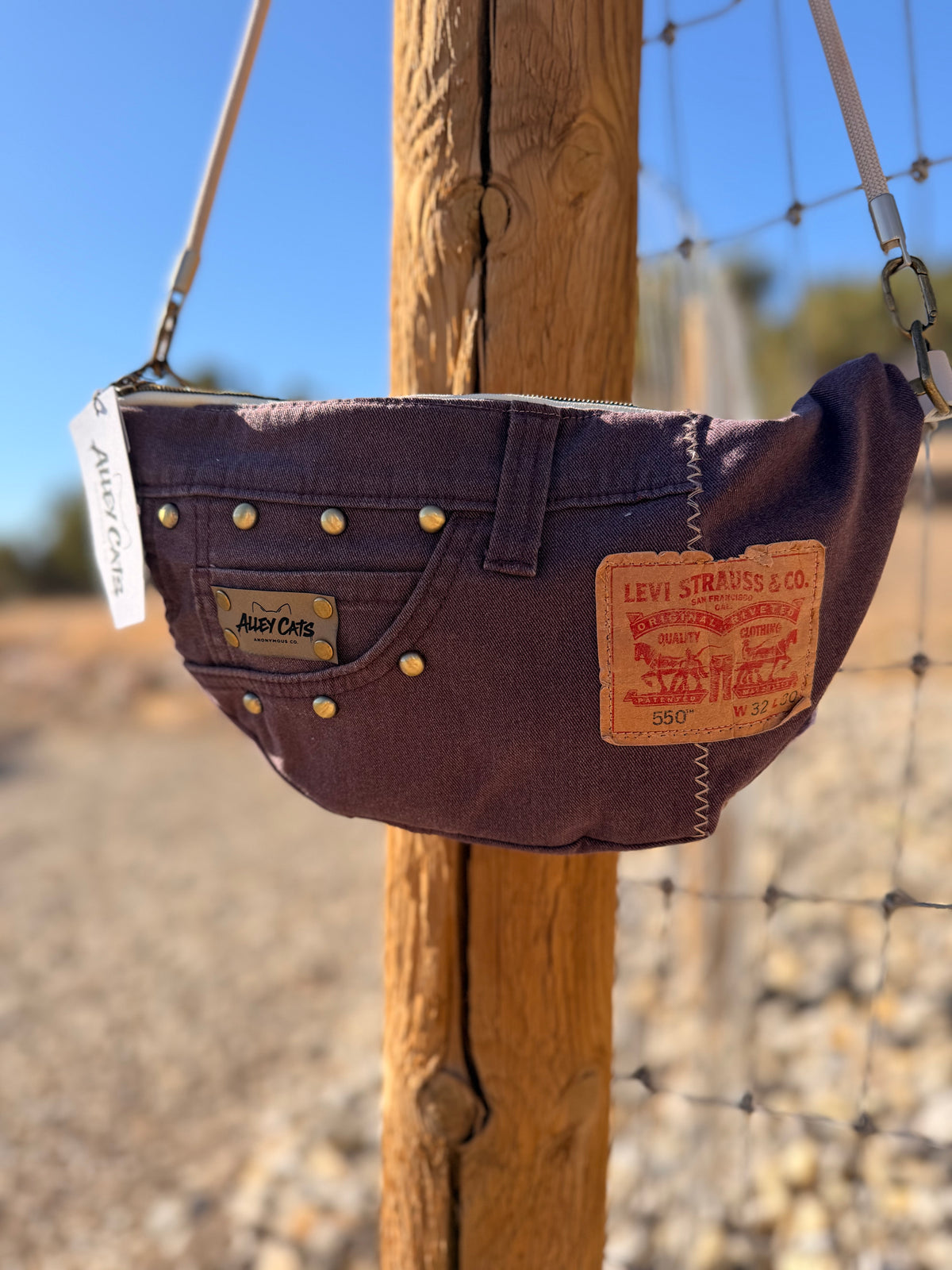 Purple Half Moon Levi’s Bag