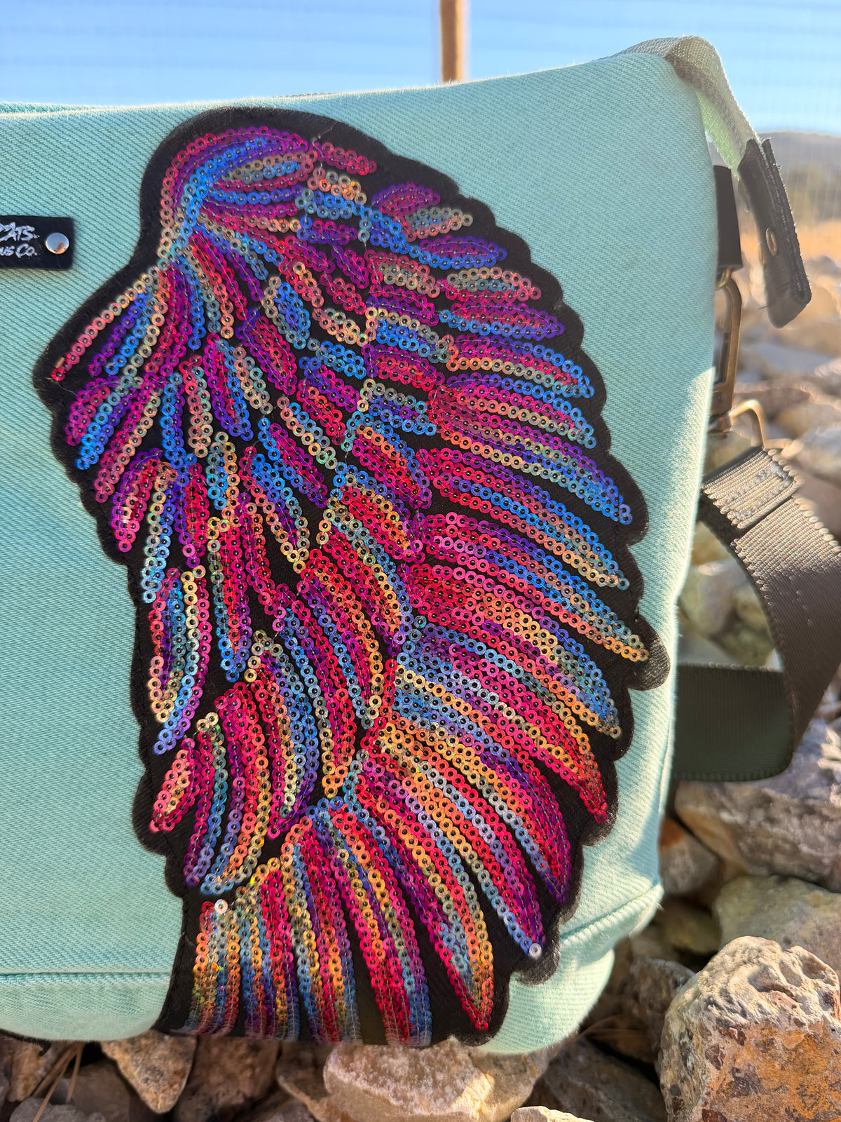 Rainbow Teal Bag