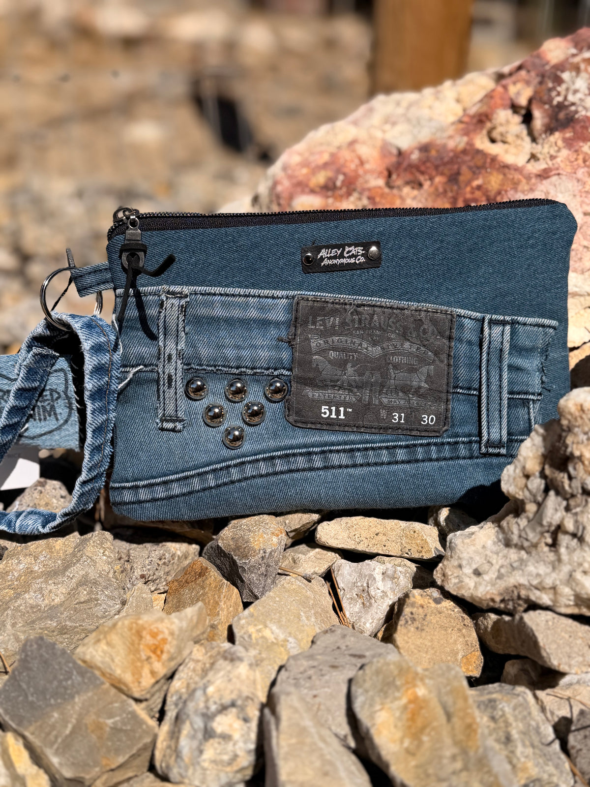 Levi’s Denim Wristlet w/ Studs