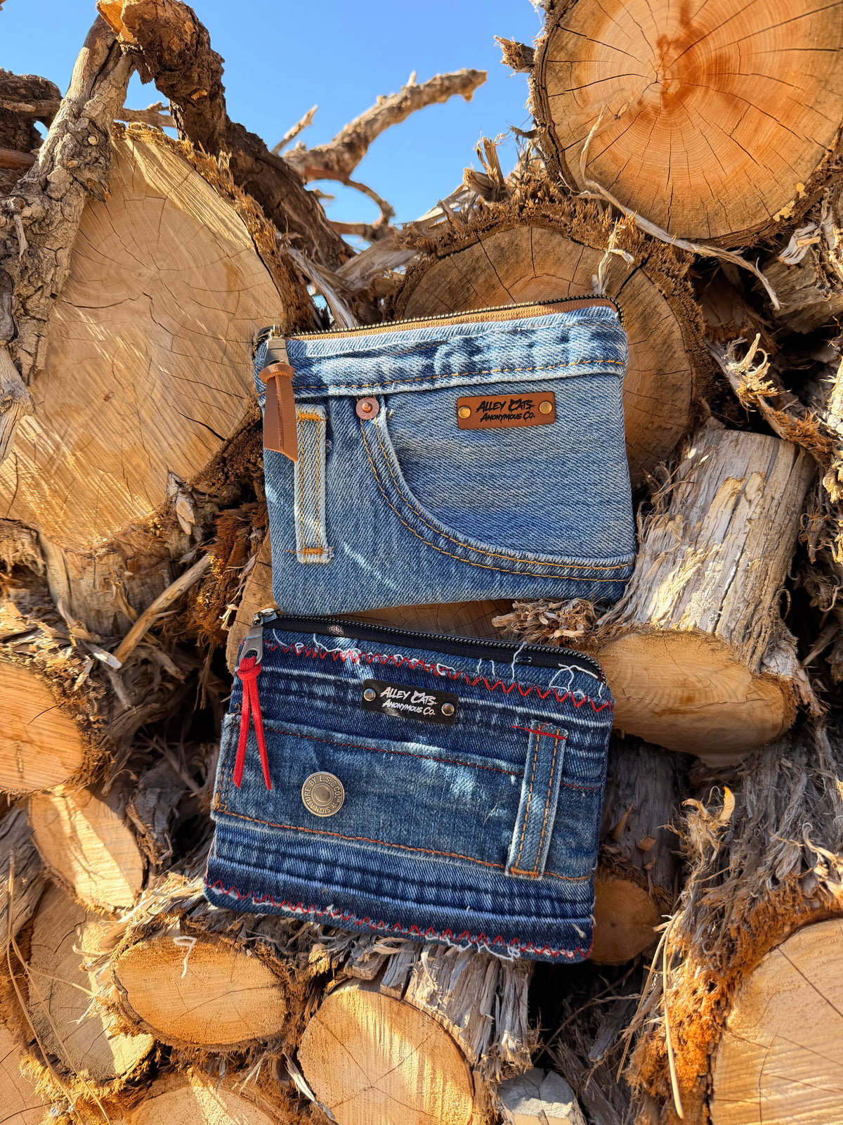 Small Denim Wallets