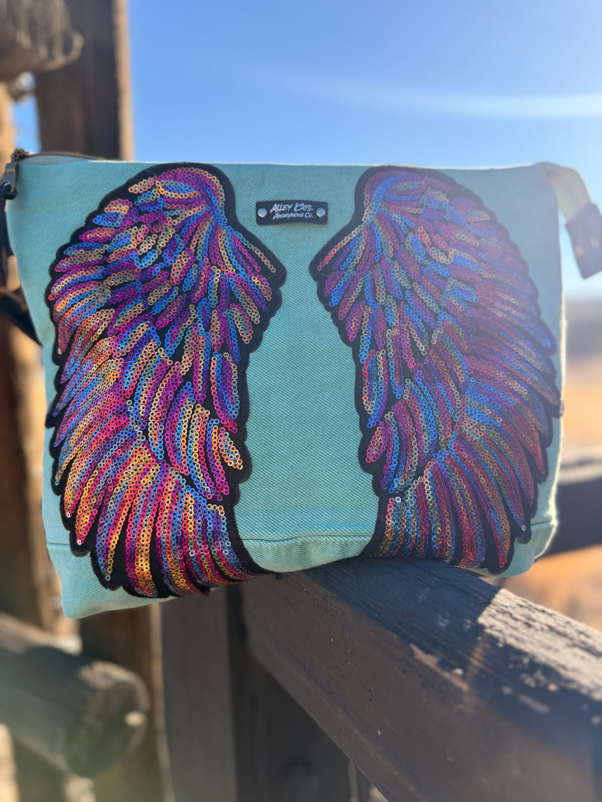 Rainbow Teal Bag