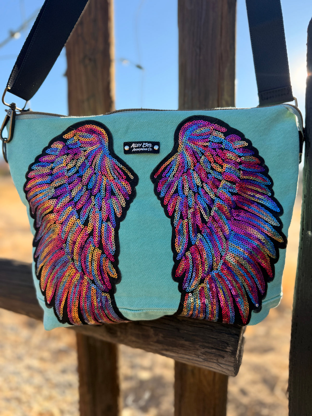 Rainbow Teal Bag