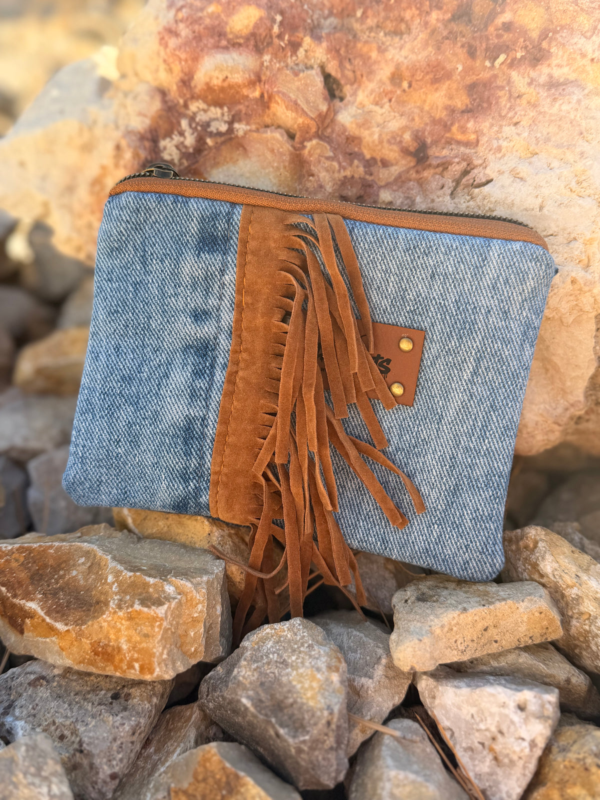 Small Rescued Denim Wallets