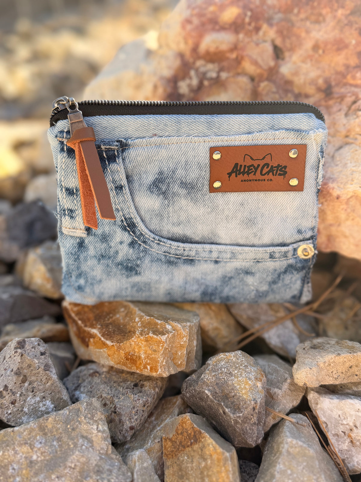 Small Rescued Denim Wallets