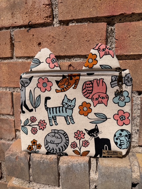 Spring Cats Zipper Bag