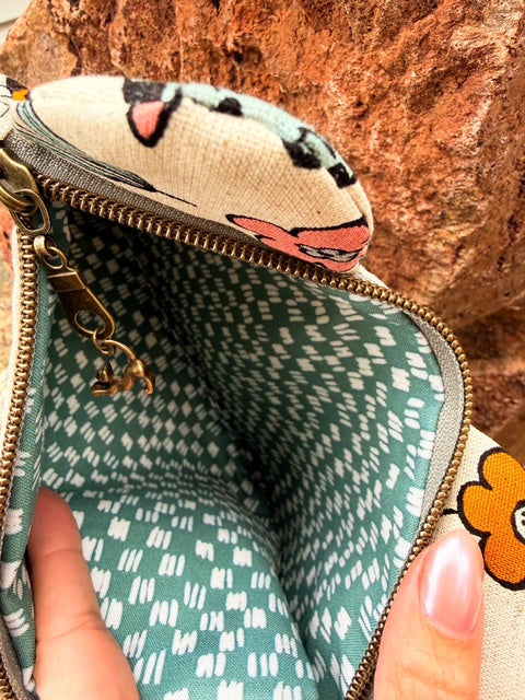Spring Cats Zipper Bag