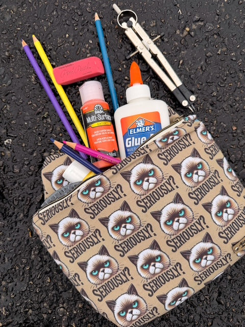 Grumpy Cat Zipper Bag
