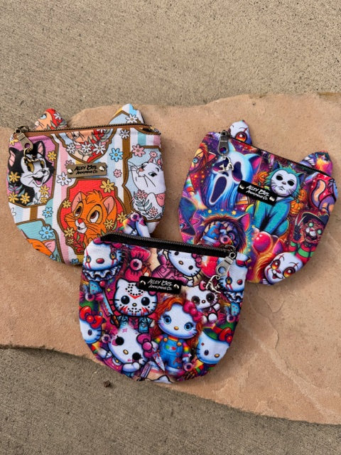 Half Moon Zipper Pouch (multiple designs)