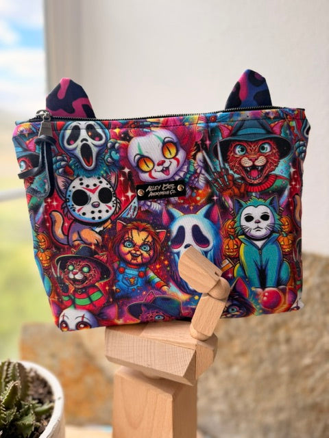 Horror Cats Zipper Bag